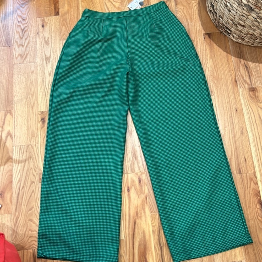 Nastygal Wide Leg Check Tailored Pants - Picture 7 of 7